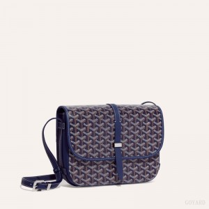 Goyard Belvedere MM Bag Navy Blue | PDZQ8489