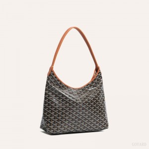 Goyard Bohème Hobo Bag Black / Brown | CZTK6286