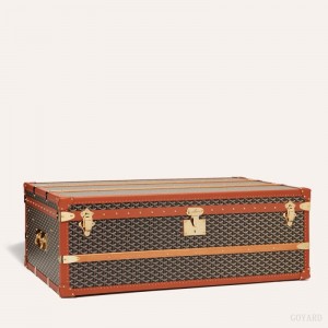 Goyard CABINE TRUNK Black / Brown | POKU0864