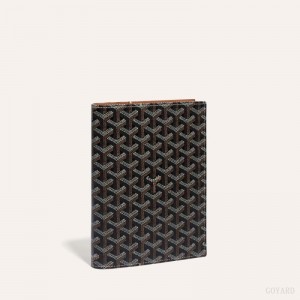 Goyard CASTIGLIONE DOCUMENT COVER Black / Brown | LQOB6846