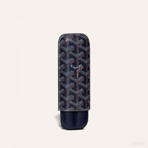 Goyard CHURCHILL 2 CIGAR CASE Navy Blue | ICVK4325