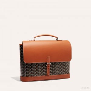 Goyard CITADIN PM MESSENGER BAG Black / Brown | FHEB8318