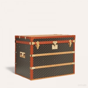 Goyard COURRIER TRUNK Black / Brown | IHHL8534