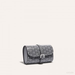 Goyard DOUBLE TRAVEL WATCH CASE Grey | ORQY4924