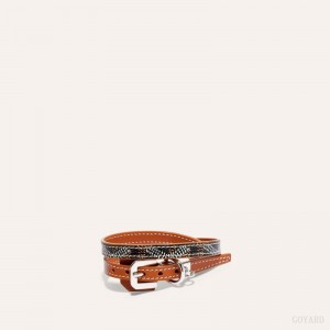 Goyard EDMOND BRACELET Black / Brown | RAJE7881