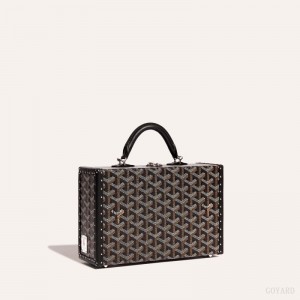 Goyard Grand Hôtel Trunk Bag Black | NJQB6259