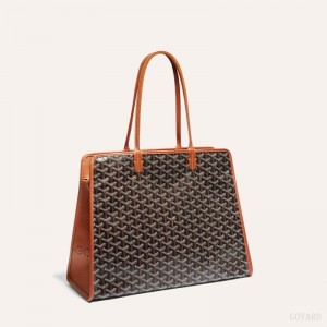 Goyard HARDY PM BAG Black / Brown | UGVV8232