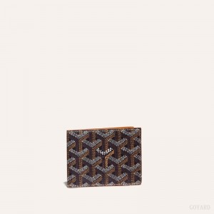 Goyard INSERT VICTOIRE CARD WALLET Black / Brown | NIMA4291