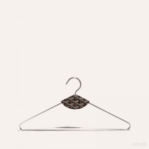 Goyard LIVRÉE PAIR OF HANGERS Black / Brown | ZNOG1700