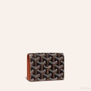 Goyard MALESHERBES CARD WALLET Black / Brown | LDMW6869