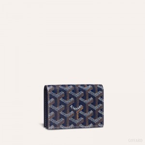 Goyard MALESHERBES CARD WALLET Navy Blue | SPHU4682