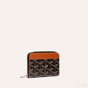 Goyard MATIGNON MINI WALLET Black / Brown | VSIW8408