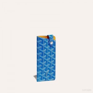 Goyard MONTMARTRE PM GLASSES CASE Blue | FKSF3959