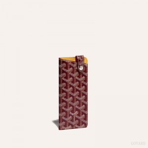 Goyard MONTMARTRE PM GLASSES CASE Burgundy | BHWF1963