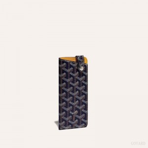 Goyard MONTMARTRE PM GLASSES CASE Navy Blue | ENRT7239