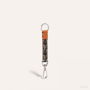 Goyard MOUSQUETON KEY RING Black / Brown | EVBV7448