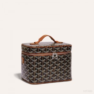 Goyard MUSE VANITY CASE Black / Brown | MNFA9670