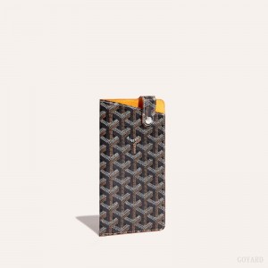 Goyard Montmartre GM Case Black / Brown | CVPO8026