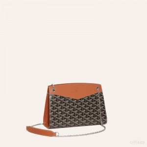 Goyard Rouette Structuré PM Bag Black / Brown | ZOEY4628