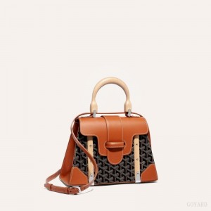 Goyard SAÏGON PM BAG Black / Brown | NTMV6289