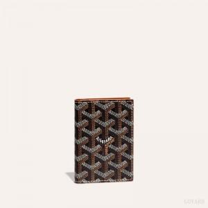 Goyard SAINT-MARC CARD WALLET Black / Brown | THBT3553