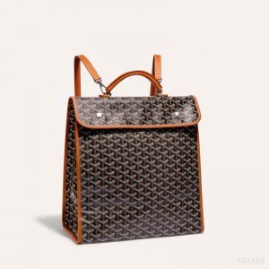 Goyard SAINT LEGER BACKPACK Black / Brown | IKTI3040