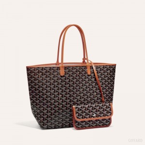 Goyard SAINT LOUIS PM BAG Black / Brown | ERYA8343