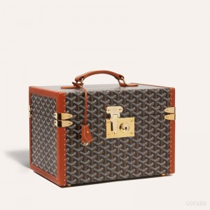 Goyard SARDAIGNE VANITY CASE Black / Brown | PNIH2754