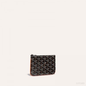 Goyard SÉNAT MINI WALLET Black / Brown | MEMO8455