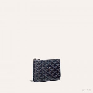 Goyard SÉNAT MINI WALLET Navy Blue | IBYX0024