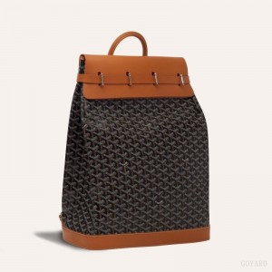 Goyard STEAMER PM BAG Black / Brown | BCPH3936