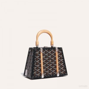 Goyard Saïgon Mini Trunk Bag Black | QZFJ7715