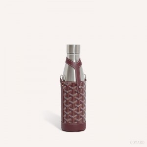 Goyard Yonne MM Case & Flask Burgundy | JLYH2562