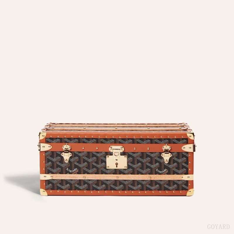 Goyard 352 CASE Black / Brown | ZGBW6701