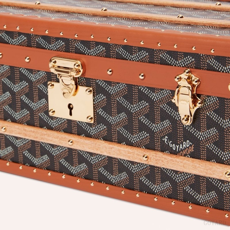 Goyard 352 CASE Black / Brown | ZGBW6701