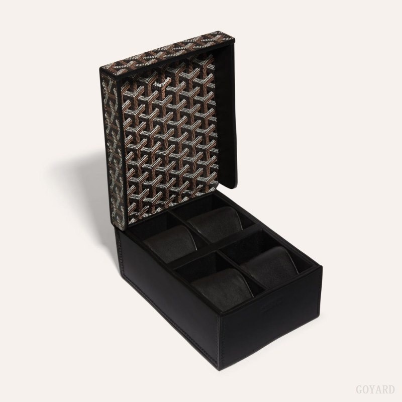 Goyard 4 WATCH CASE Black | BRTY2285