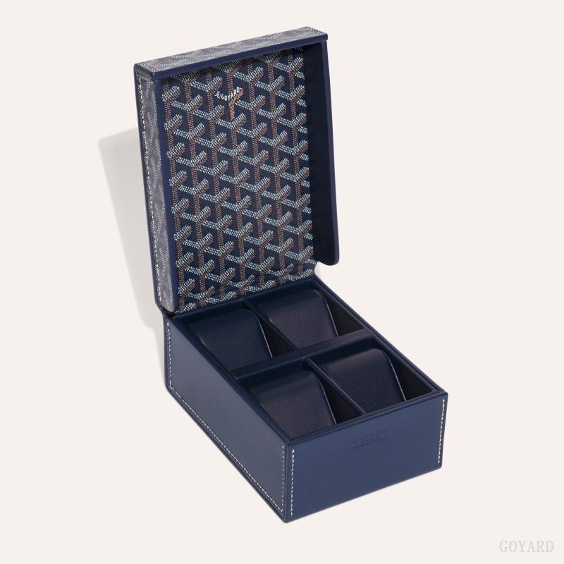 Goyard 4 WATCH CASE Navy Blue | ARFA9013