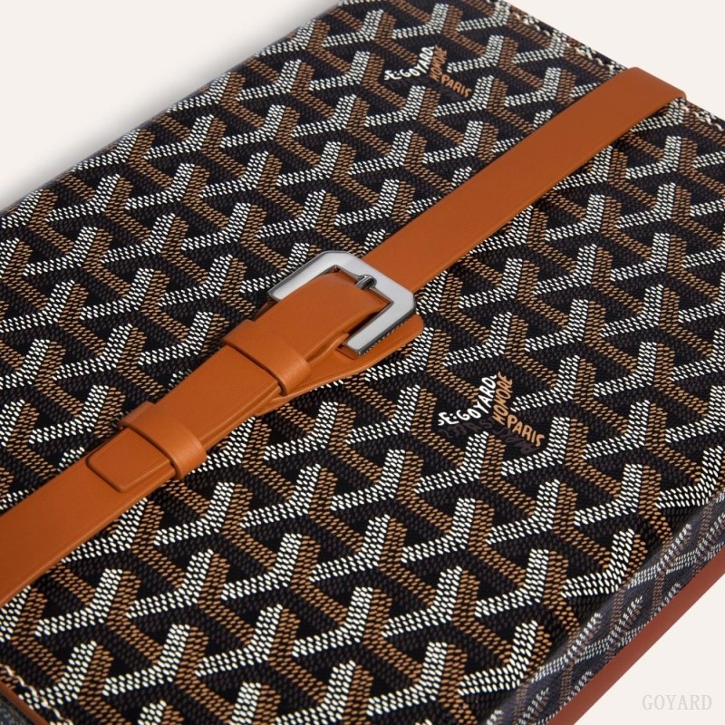 Goyard 8 WATCH CASE Black / Brown | PHYC3047