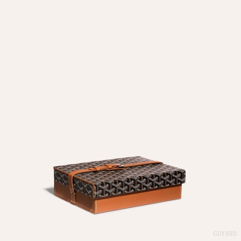 Goyard 8 WATCH CASE Black / Brown | PHYC3047