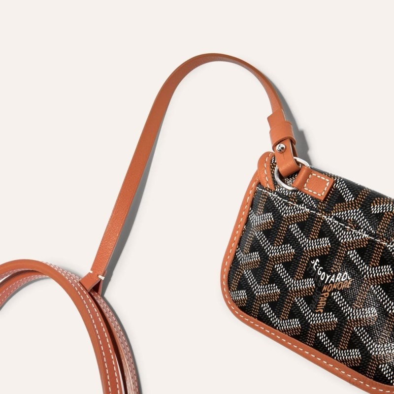 Goyard ANJOU MINI BAG Black / Brown | DCZQ3511