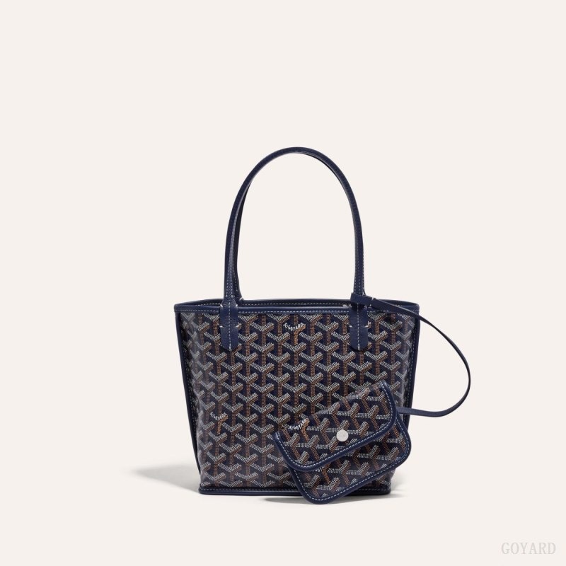 Goyard ANJOU MINI BAG Navy Blue | DEVT0086