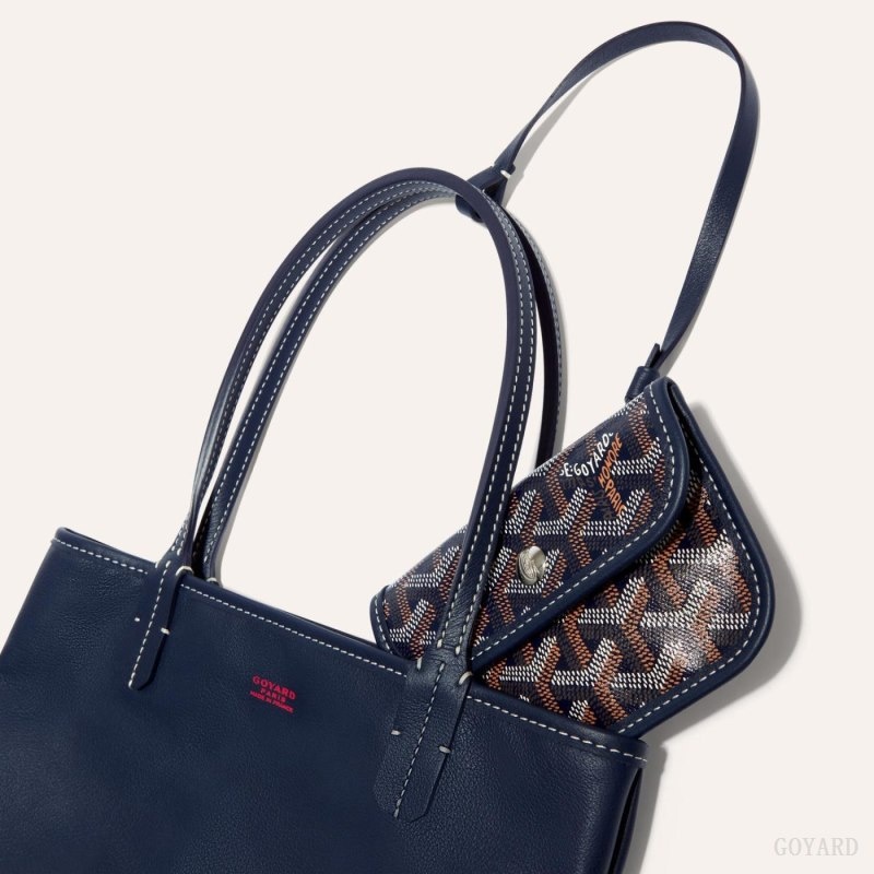 Goyard ANJOU MINI BAG Navy Blue | DEVT0086