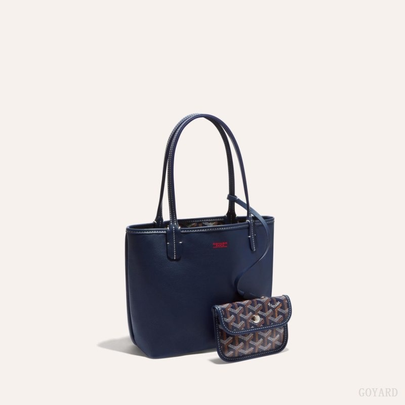 Goyard ANJOU MINI BAG Navy Blue | DEVT0086