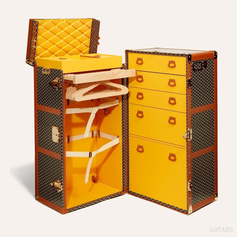 Goyard ARMOIRE TRUNK Black / Brown | ETRI5213