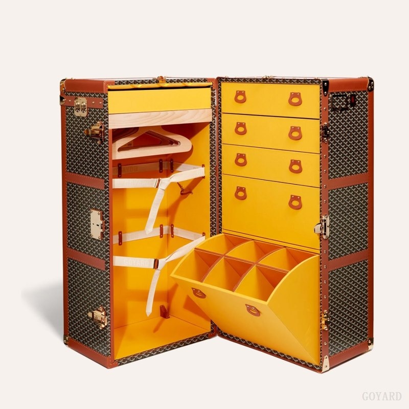 Goyard ARMOIRE TRUNK Black / Brown | ETRI5213