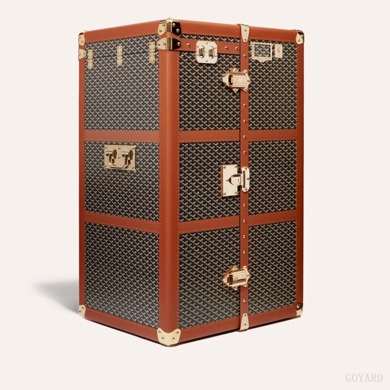 Goyard ARMOIRE TRUNK Black / Brown | ETRI5213