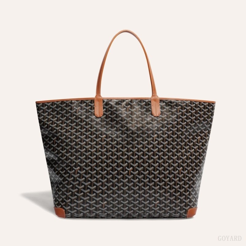 Goyard ARTOIS GM BAG Black / Brown | BSYJ0184