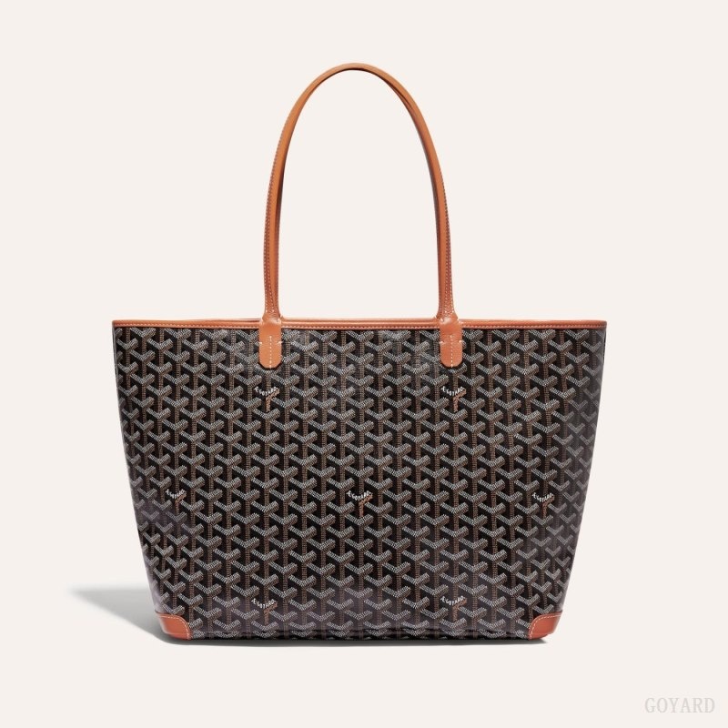 Goyard ARTOIS MM BAG Black / Brown | PFNZ7554