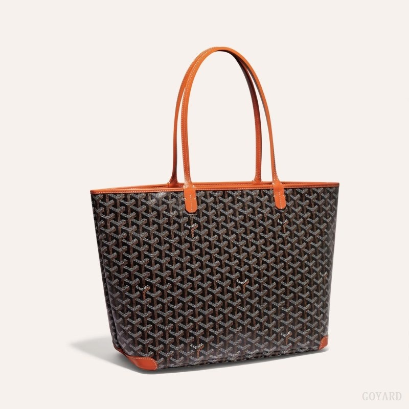 Goyard ARTOIS MM BAG Black / Brown | PFNZ7554