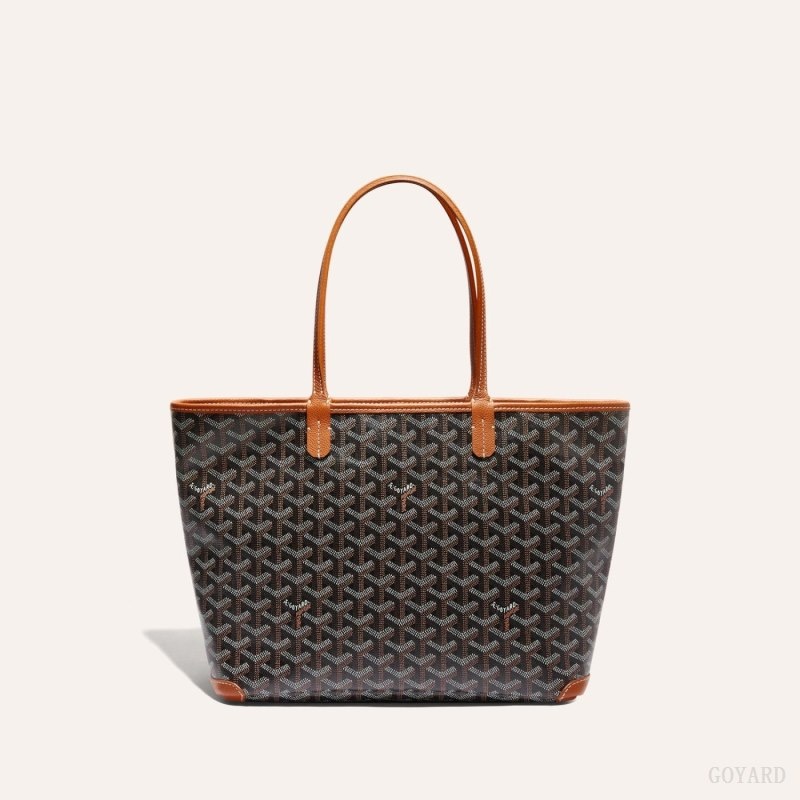 Goyard ARTOIS PM BAG Black / Brown | NHHW5933